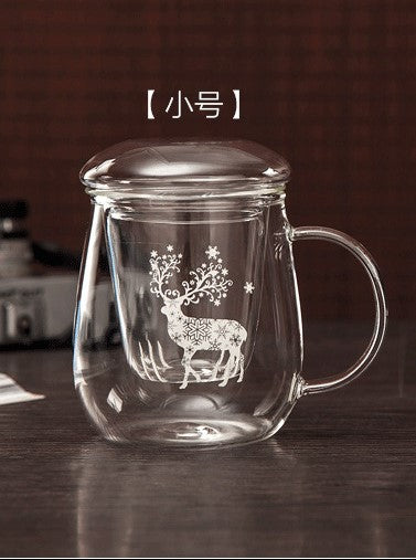 【SG Fast Delivery】Glass Tea Cup With Infuser