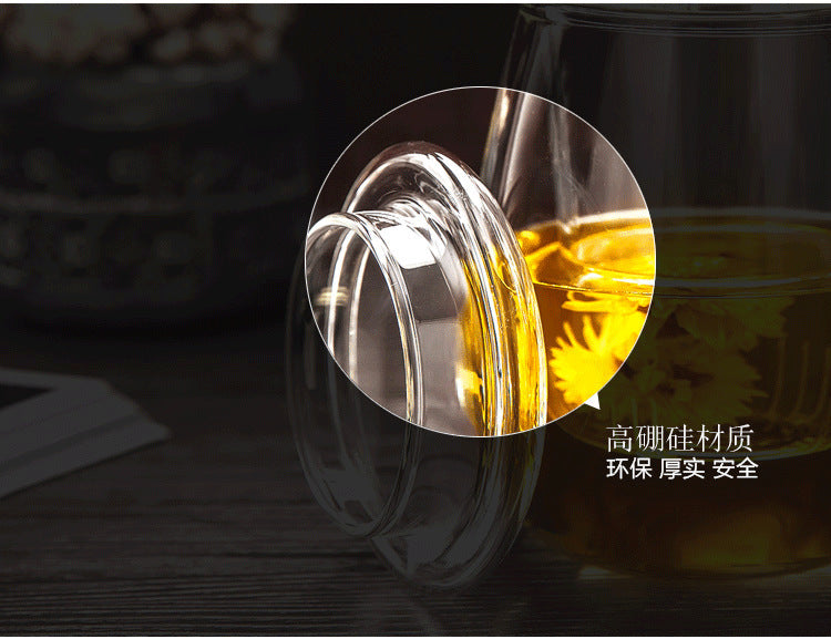 【SG Fast Delivery】Glass Tea Cup With Infuser