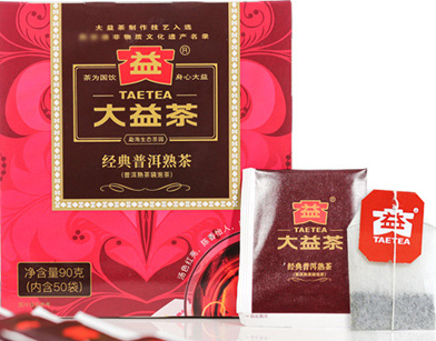 Taetea Puer 50 tea bags 90g 大益茶普洱茶